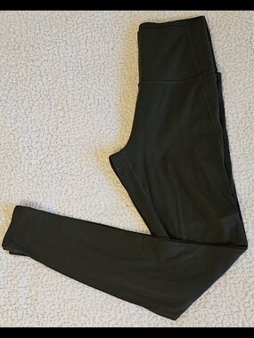 Medium Full Length Dark Green CRZ Yoga Pocket Leggings